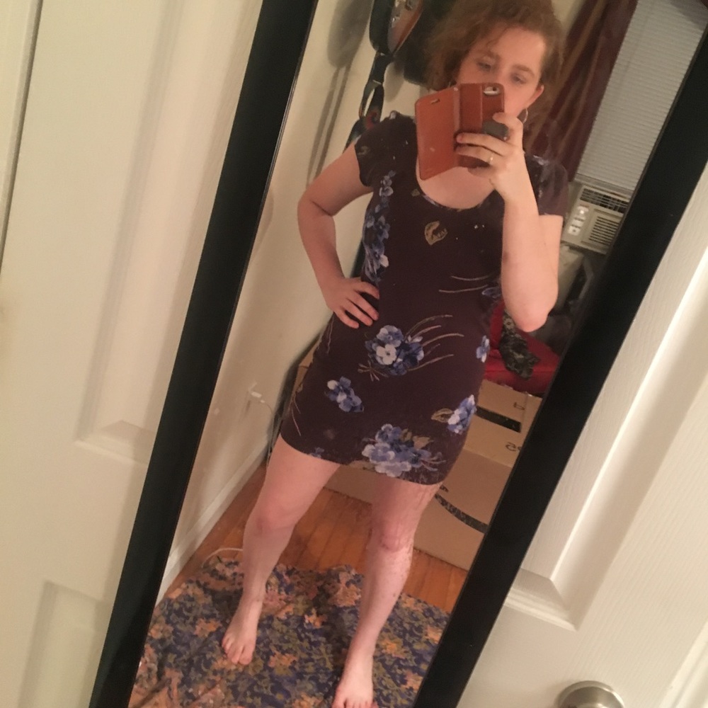 Urban Outfitters kimchi blue floral bodycon dress